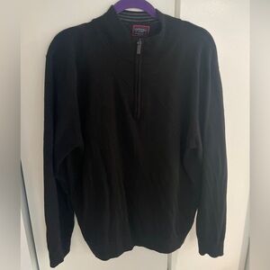 UNTUCKit Men’s Black Sweater Quarter Zip Size XL